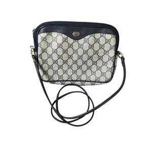 Gucci‎ Crossbody Bag Womens Small Blue Fair GG Supreme Monogram 89.02.068